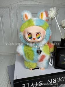 Ready-to-ship boxed Labubu 5.0 Fifth Generation Necklace Macaron Vinyl Face Trendy Toy Pendant Keychain