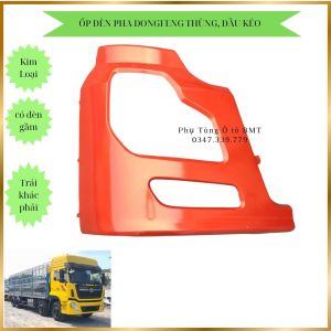 Ốp mi đèn pha - Xe Dongfeng 260 375 (3 Chân 4 chân 5 chân đầu kéo) trái và phải khác nhau bằng tôn