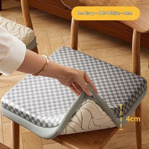 Ice Silk Foam Chair Cushion Breathable Office Protection Spine Seat Cushion Student Seater Cushion