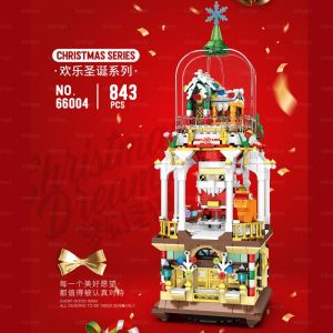 Reobrix 66003 66004 Christmas Town Christmas House Street Building Block Brick *Ready Stock*