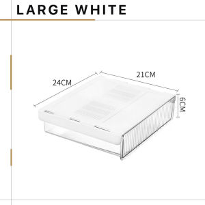 Borong365 Laci Gantung Bawah Meja Under Desk Hanging Drawer Hidden Storage Organizer Adhesive Desk Drawer for Office Table