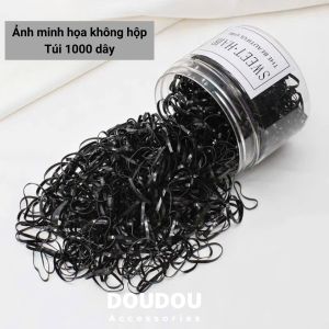 Set 1000 dây cột tóc Doudou Chun cột tóc đủ màu Thun cột tóc Dây buộc tóc Chun tóc cho bé gái PJ015