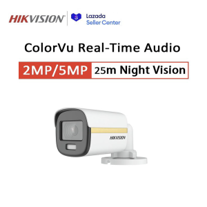 COD Hikvision CCTV Camera 2MP/5MP HD Full-Color With Audio Security Camera Bullet Camera Outdoor IP67 Waterproof Analog Camera