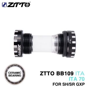 ZTTO MTB Road bike Bottom Brackets BB109 CERAMIC Bearing ITA70 ITA 70 External Bearing BB tool for 24mm BB 22mm Crankset