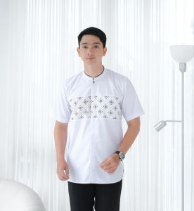 Aiztore.id - Baju Koko Pria Lengan Pendek Muslim / baju qurta pakistan/ koko premium / baju muslim