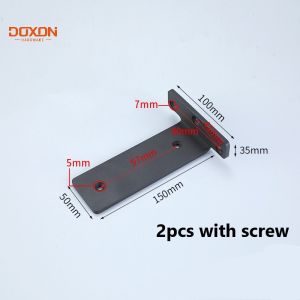 2PCS Extra Thick Bracket Hidden Type 1 pair 5mm Thickness Bracket Set Black White Shelve Durable