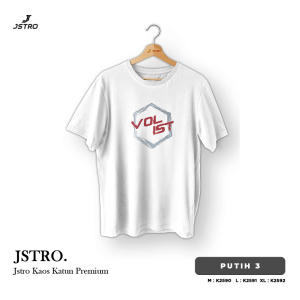 Jstro Kaos Pendek Motif | White V1