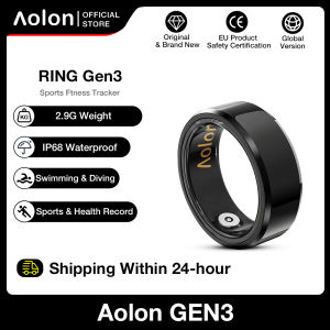 Aolon Ring Gen3 Smart Ring Heart Rate & Blood Oxygen Monitoring IP68 Waterproof Swimming Diving 2.9G couple gift men women original brand