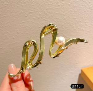 Pearl Wave Hair Clip Hair Pin Hair Extension Accessory for Women Girls
