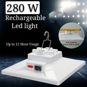 KT WARE 280w RECHARGEABLE LED light bulb Emergency light led bulb lampu bazar pasar malam lampu kecemasan sportlight