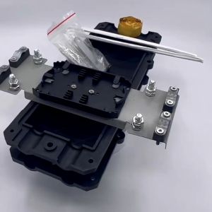 12/24 Core Fiber Enclosure Case 2 IN 2 OUT Horizontal Optical Fibre Splice Box D Type Fusion Durable