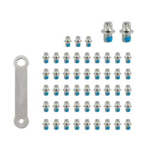 50Pcs Road Bike Hexagona Pedal Pin Screws 4mm Studs Pin Nails Foot Screws NonSlip Nails Replacement Screws Pin Bolts