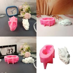 Đầu Rồng tượng khuôn silicon cho xà phòng Kẹo sô cô la bánh trang trí bánh kẹo mềm thạch cao khuôn silicon