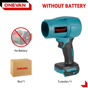ONEVAN Car Blower Dryer Electric Turbo Blower Cordless Leaf Dust Blowing Car Dryer For Makita 18V Battery