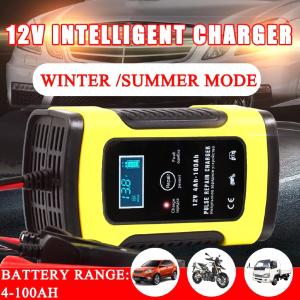12V/24V original heavy-duty car battery charger suitable for motors fully automatic pulse charging protecting the battery