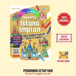 Buku Mewarnai Istana Impian Bonus Stiker Aktivitas Anak