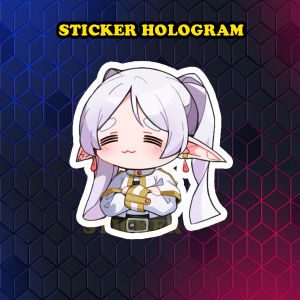 Stiker Hologram FRIEREN ukuran 7 cm