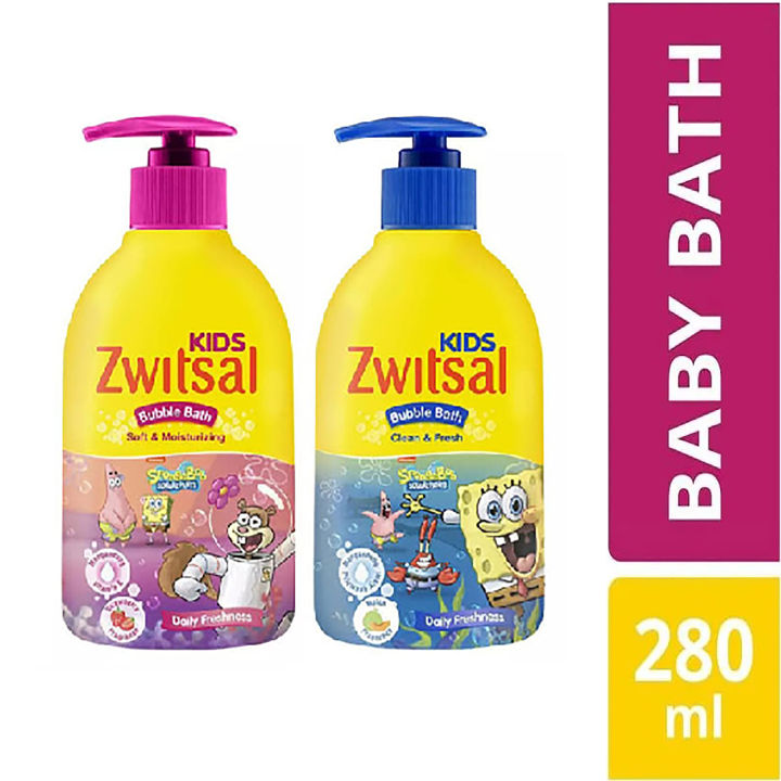 Zwitsal Kids Bubble Bath Pink Soft & Moisturizing 280 ml / Zwitsal Kids ...