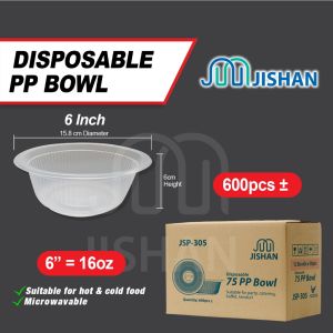 [CTN] CHEAPEST 4/5/6" Plastic Bowl / PP Disposable Microwavable Hot Soup Kenduri Party Mangkuk Plastik 塑料碗