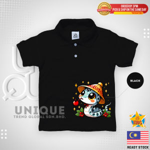 CNY 2025 Kids’ Polo T-Shirt 3-14 Years |The Perfect Mix of Style & Comfort UniqueOS01
