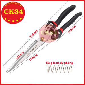 Kéo tỉa dăm tỉa cành cây mũi nhọn size 30cm hãng TUOCHI tặng kèm lò xo dự phòng