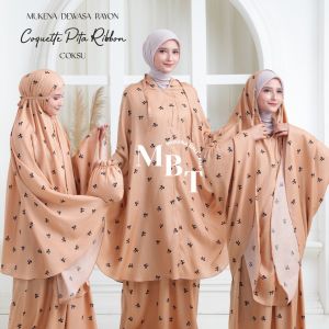 MUKENA BALI TASIK - MUKENA DEWASA RAYON 2IN1 COQUETTE PITA RIBBON