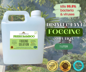 1L Disenfectant Fogging Solution w/ Aromatic Scents Fungicidal/Bactericid