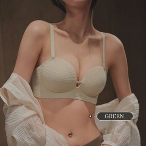 GOOTRADES Shockproof Seamless Deep V Bras Lingerie Anti-sagging Wireless Bra Simple Push Up Underwear for Women Women