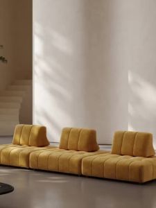 Urban Echo Cream Style Fabric Internet Celebrity Sofa for Small Living Rooms and Apartments Freely Combination