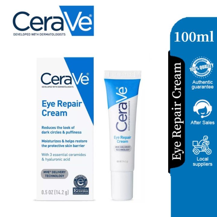 Cerave Eye Cream Repair Skin Barrier For Dark Circles Under Eyes Puffiness Moisturizing 0028