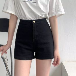Quần Đùi Sọt Nữ Kaki & Jean Coton Co Dãn Lưng Cao Thời Trang