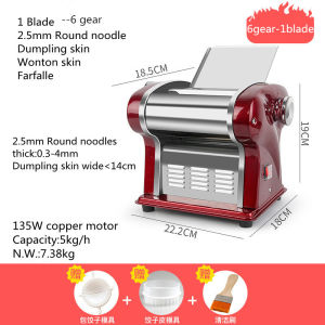 1 Blade Electric Stainless Steel Pasta Maker Machine Noodle Making Machine Dough Sheeter Dough Roller