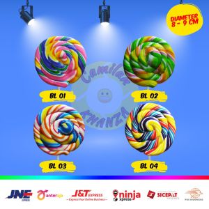 Permen Lolipop 8-9 Cm MICKEY MOUSE LOVE BULAT