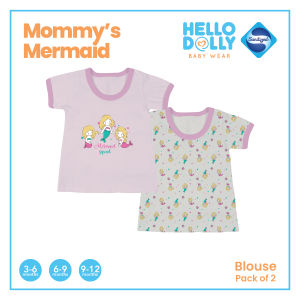 Hello Dolly Infants Sanitized 2 pcs Blouse (MOMMYS MERMAID) | Kids Clothes for Girls