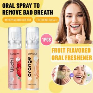 FenHuan Mouth Breath Mint Peach Peach Breath Freshener Long Lasting Fresh Breath Oral Portable Oral Freshener 22ml