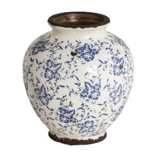 Blue And White Porcelain Large Ceramics Vases For Florals Arrangement Crackles Glazes Home Decoration Living Room Centerpieces