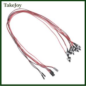 TakeJoy 10pcs50cm Power Button Switch Cable for PC Switches Reset Computer Push Button