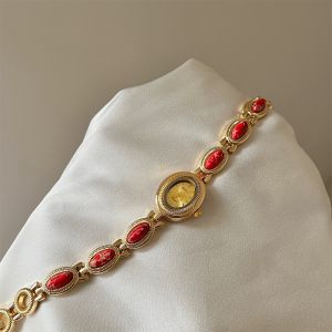 BETTERFORM Oval Ladies Watch Elegant Colored Gemstones Bracelet Watch Gift Wristwatch
