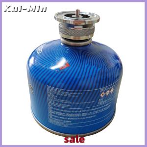 Kui-Min 1ชิ้นกระบอกแบนไปยังตลับถังแก๊สอะแดปเตอร์กระบอกแก๊สบิวเทนสำหรับตั้งแคมป์กลางแจ้ง