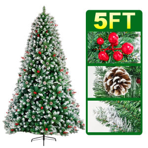 【Free Shipping COD】Christmas tree set 3ft/4ft/5ft/6ft/7ft/8ft christmas tree 7ft makapal set christmas home decor christmas decoration for home set 2024 xmas tree