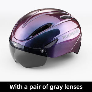 ROCKBROS  Cycling Bike Googles Helmet Integrally-molded Breathable Fashion Helmet  Adjustable Motor Helmet Mountain Bike Helmet