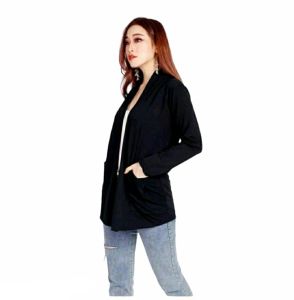 PROMO CARDIGAN SPANDEX WANITA KANTONG KIRI KANAN TANGAN PANJANG TERMURAH ERINA [COD]
