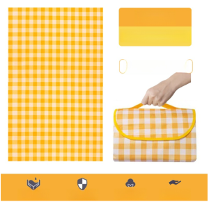 🅷🆆 Outdoor Camping Picnic Mat Floor Mat Sleeping Pad Ultrasonic Picnic Mat Thickened Waterproof Beach Blanket Camping Tent Grassland Mat