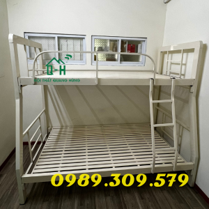 GIƯỜNG TẦNG SẮT HỘP VUÔNG 4X8 CAO CẤP GIAO NHANH HCM