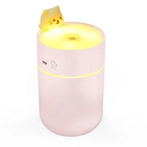 Cat LED Lamp Humidifier Diffuser Pelembab Ruangan Udara Diffuser Aromatherapy.