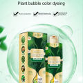 jiketai Plant bubble hair dye shampoo Bubble Foam Hair Dye Home Dye Shampoo No harm to hair. 