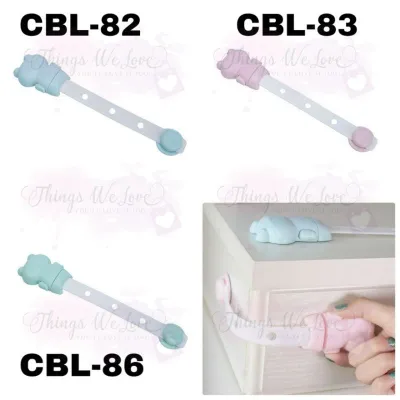 [SG SELLER] [FREE SHIPPING] Baby Safety Cupboard Lock Strap Wardrobe Drawer Fridge Locks Child Safe Cabinet Straps Clips