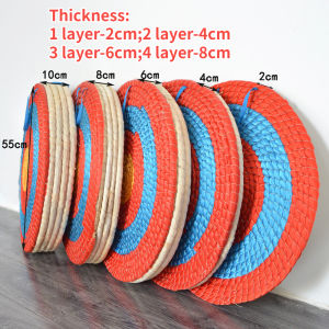 55cm Archery Straw Target for Backyard 3D Handmade for Recurve Bow Longbow Compound Bow Hunting Shooting