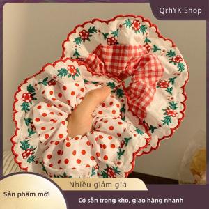 Hàng có sẵn✨ Đẹp Thêu Lớn Scrunchies Đàn Hồi Tóc Ban Nhạc Tóc Quan Hệ Phụ Nữ Ngọt Ngào Phụ Kiện Tóc Đuôi Ngựa Chủ Đầu Dây