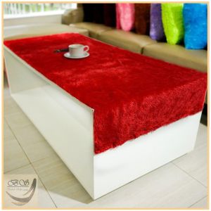 Taplak meja Bulu Rasfur 50x150cm  taplak Bulu  Taplak  premium  taplak bulu tebal LP